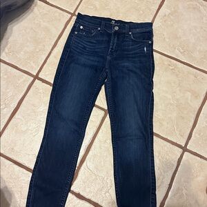 7 For All Mankind Dark Blue Denim Jeans